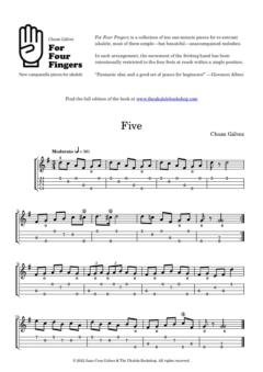 Miniatura de la partitura para ukelele de Five